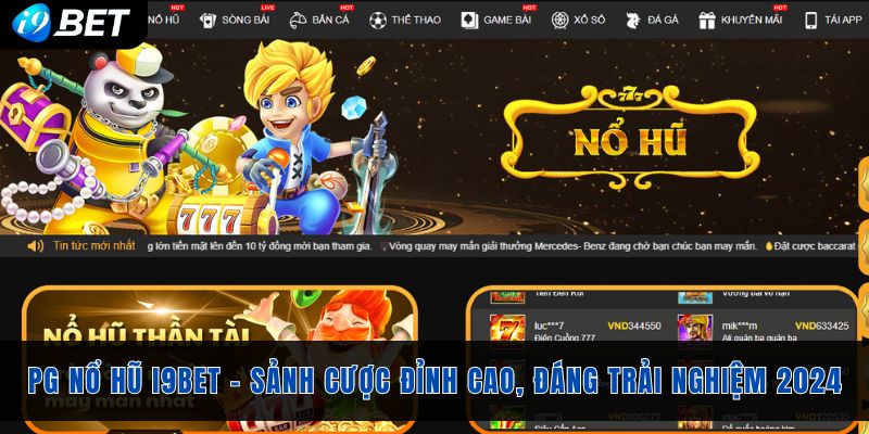 PG nổ hũ I9bet